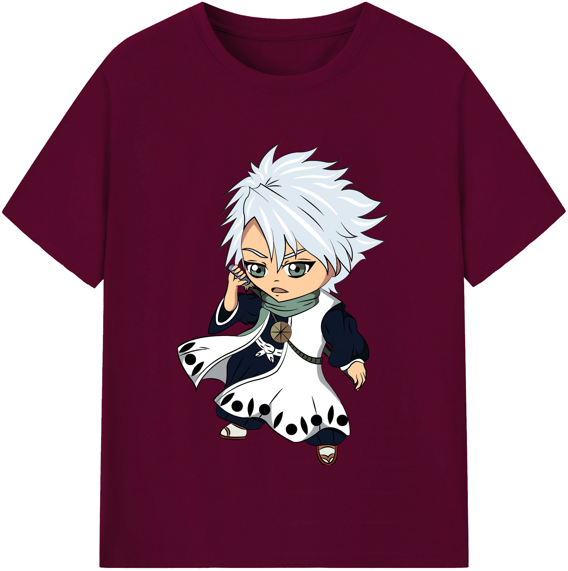 （画像用） ブリーチ 日番谷冬獅郎（ひつがや とうしろう） BLEACH Hitsugaya Toushirou レディースカジュアルプリントTシャツ（綿100％）